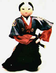 Samurai ajoelhado